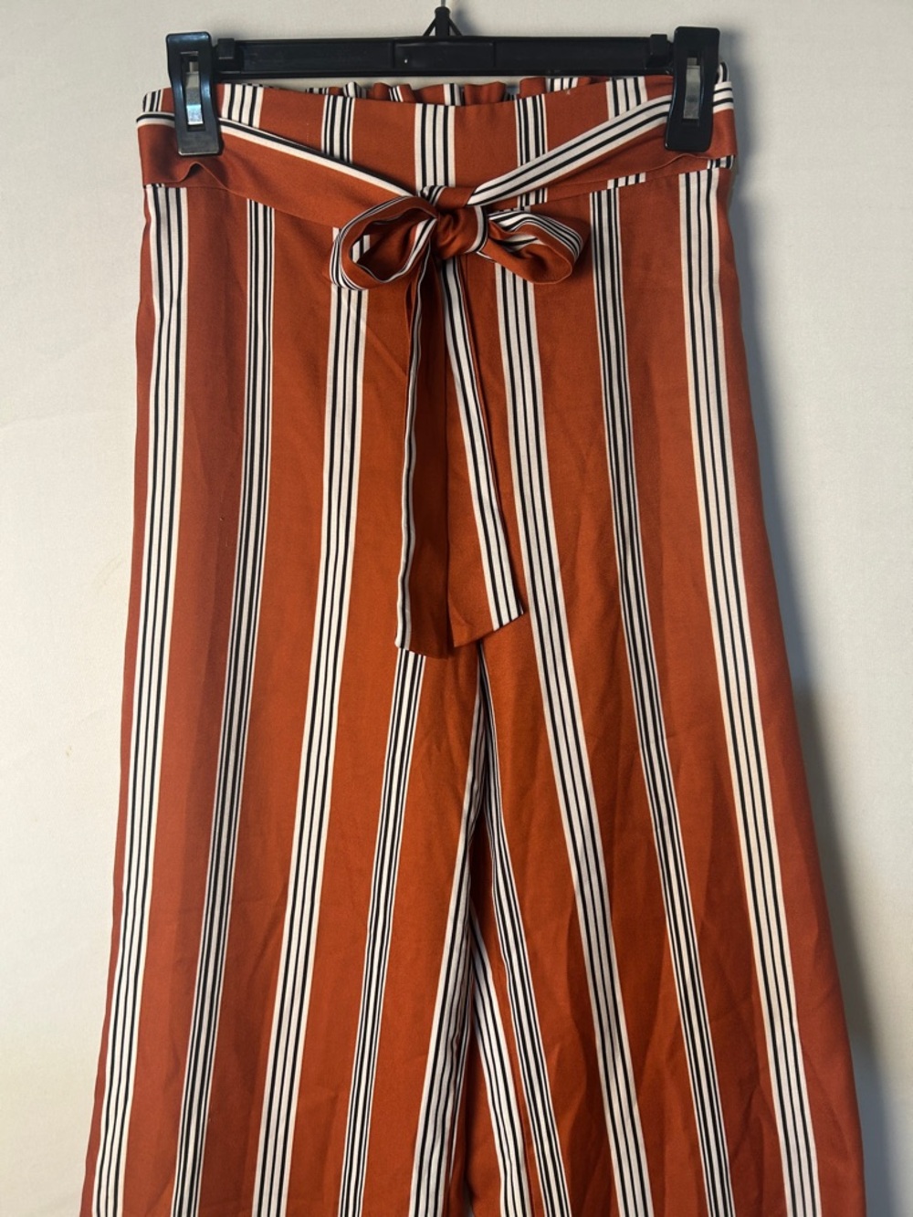 Ktoo  Women’s Pants Wide Leg Striped Elastic Waist Pull On Size S - Picture 3 of 7